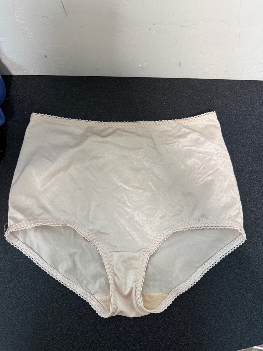 vassarette High-Waist Briefs in Light Beige